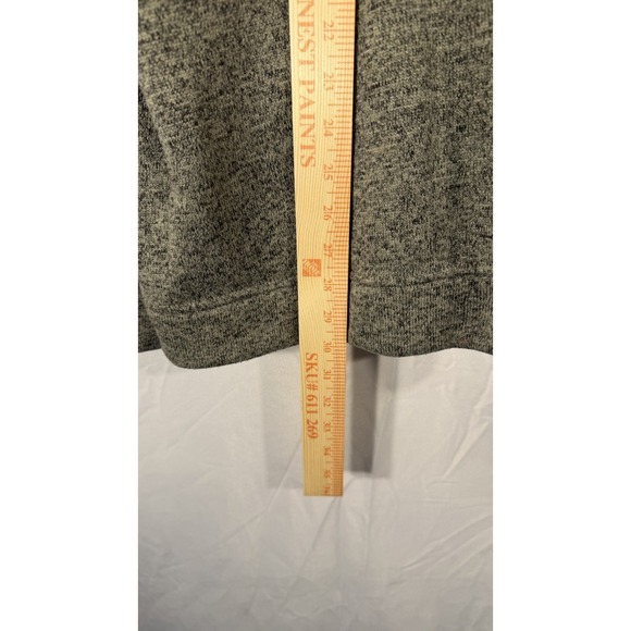 Eddie Bauer Sweater Men Fits XL Dark Gray Radiator Fleece Snap Mock Pullover - Picture 7 of 14